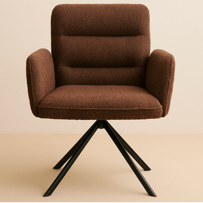 Fauteuil pivotant bouclé – Modèle Paris